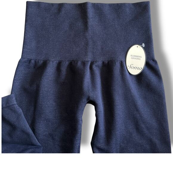 Soma Womens Slimming Leggings Denim Blue NEW with Tags XS - Picture 5 of 5